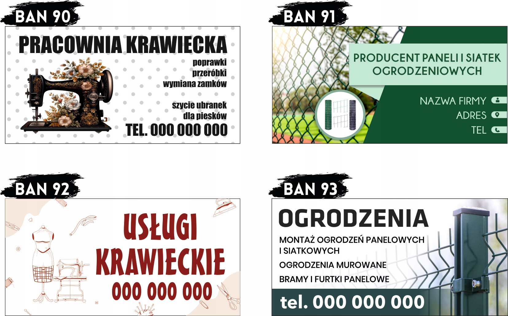 BANER REKLAMOWY OCZKOWANY 200x100 cm RÓŻNE WZORY WYPOŻYCZALNIA ROWERÓW