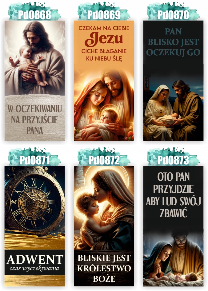Baner religijny ADWENTOWY PAN BLISKO JEST 120x60 cm różne wzory