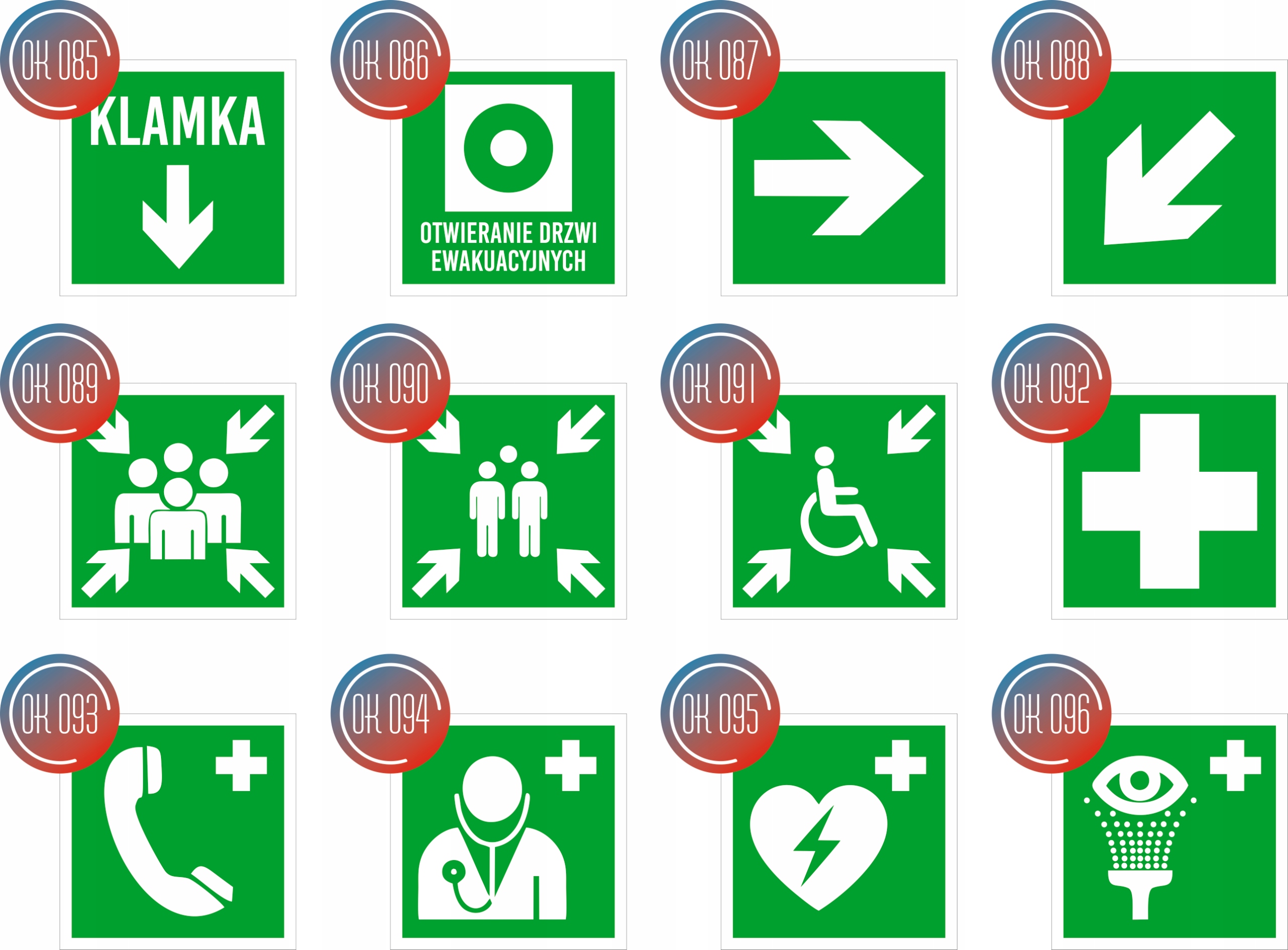 Tabliczka informacyjna piktogram 10x10 cm grawer strzałka