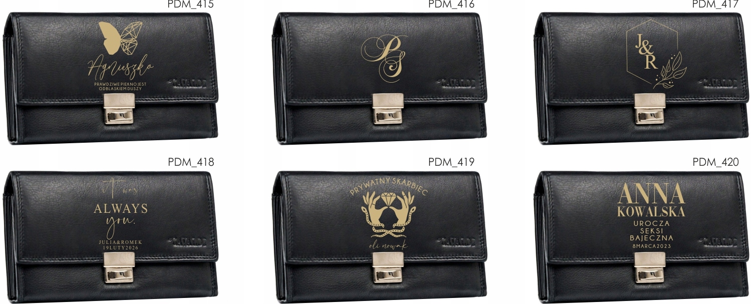 Eleganckie portfele GRAWER wzory na DZIEŃ KOBIET