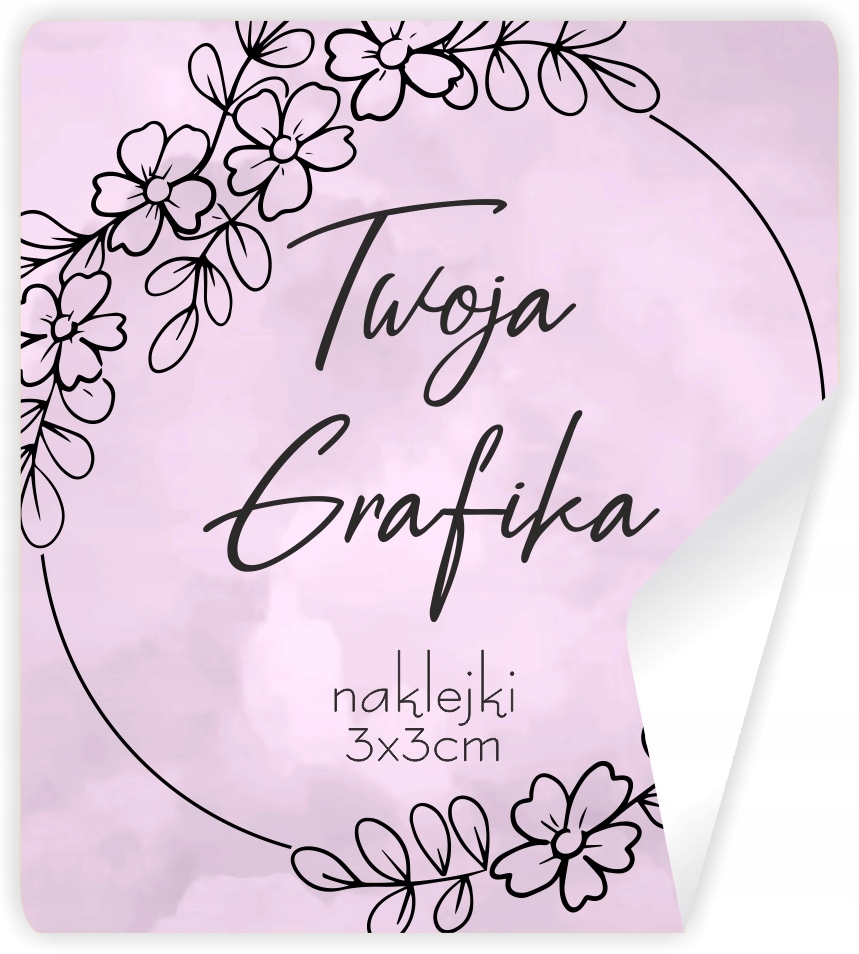 Naklejki z LOGO firmy ETYKIETY REKLAMOWE z twoim nadrukiem 30x30 mm 100 szt