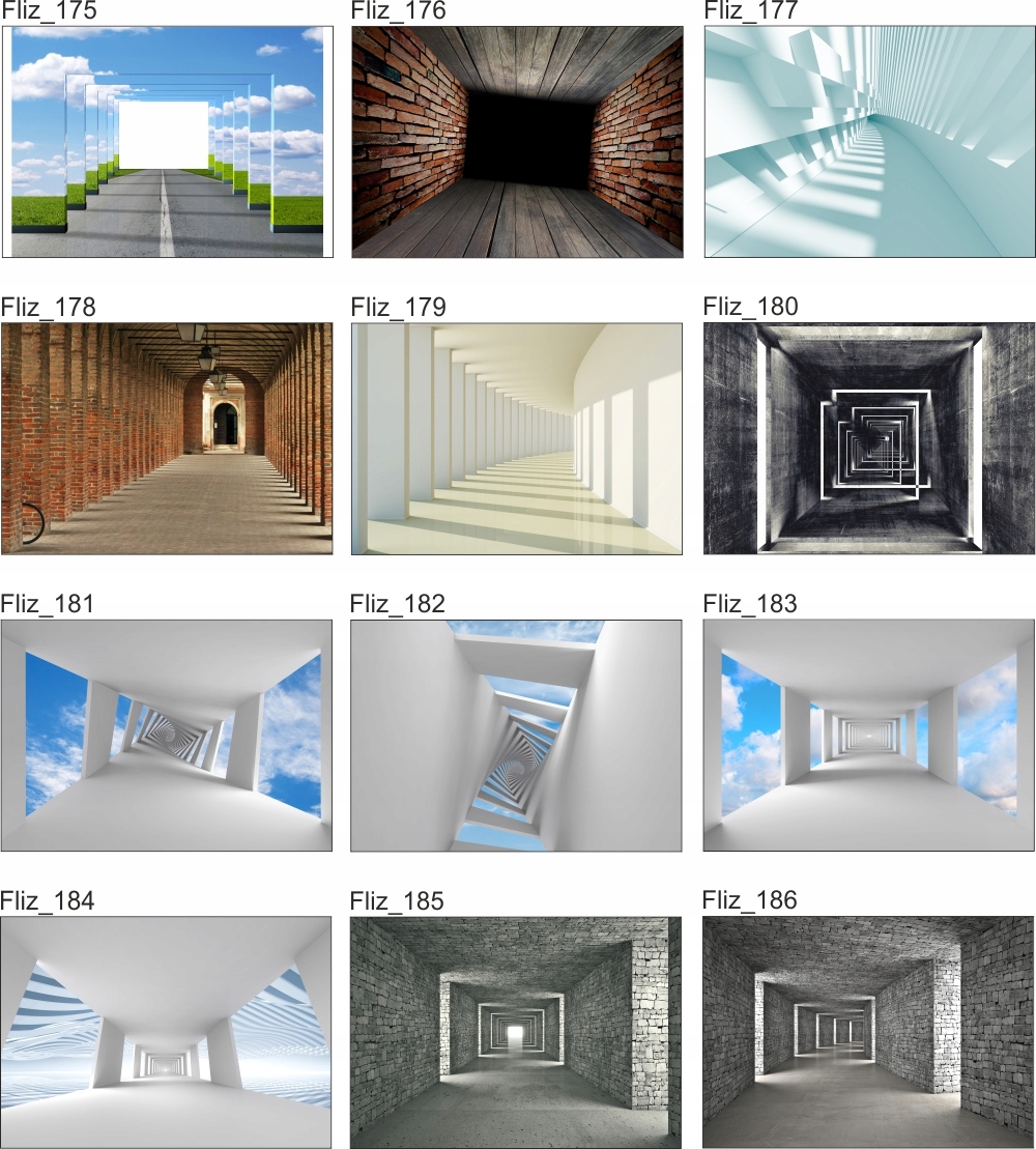 FOTOTAPETA Tunel 3D z widokiem na niebo 300x210FLI