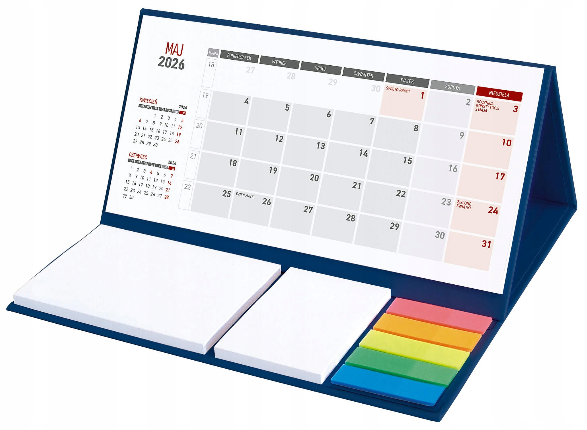 Zamiast robić notuje Kalendarz miesięczny 2026 Z TWOIM NAPISEM NADRUKIEM UV