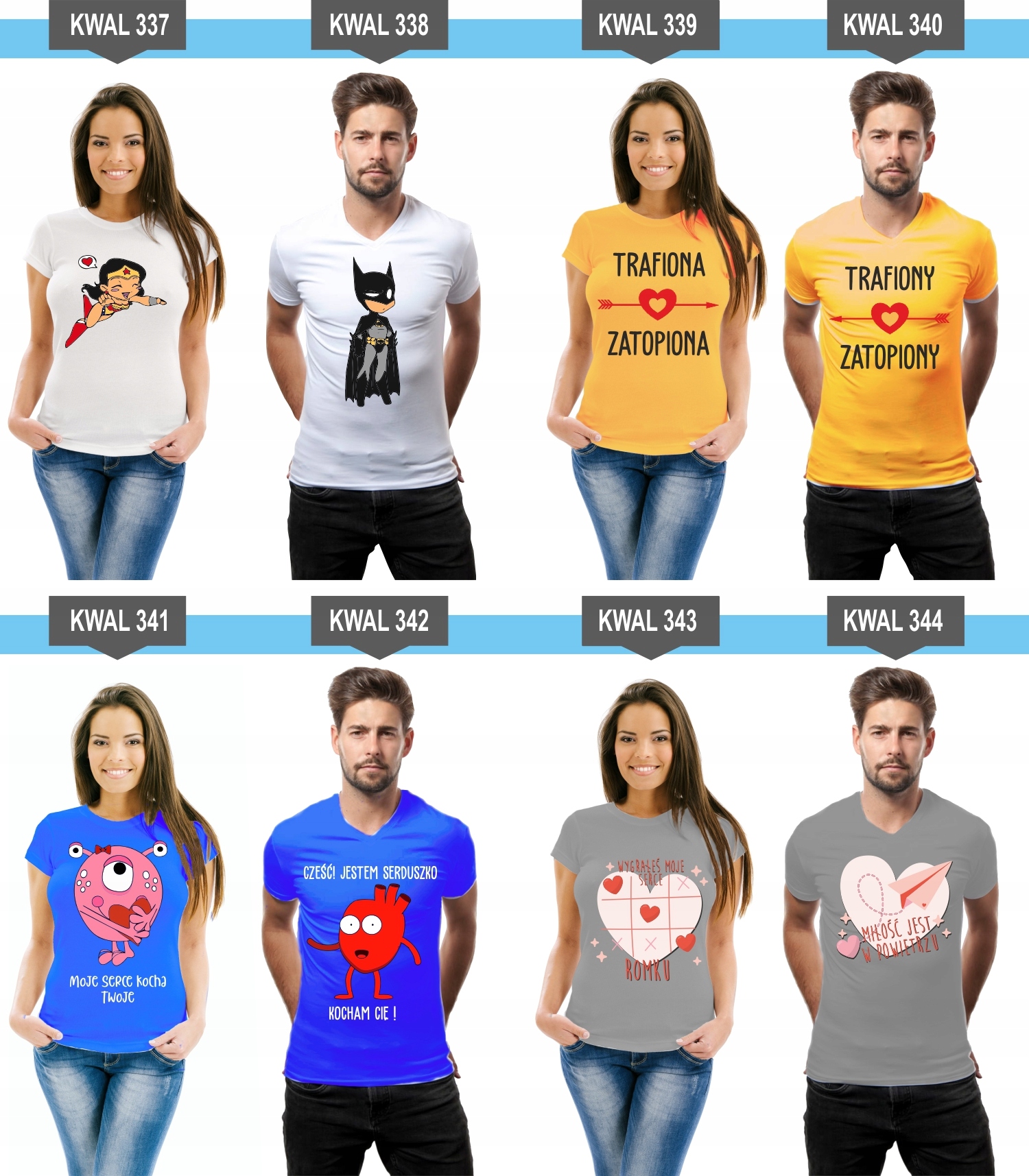 Koszulki z nadrukiem dla Par Prezent Mąż Żona