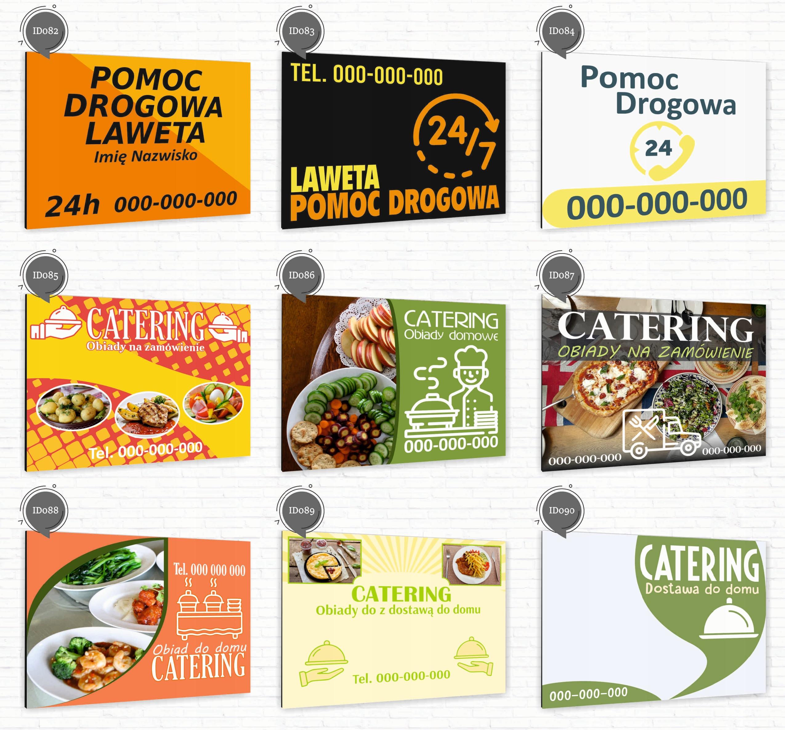 nadruk UV TABLICZKA reklamowa szyld SPRZEDAŻ KRUSZYW DIBOND 40x30 cm