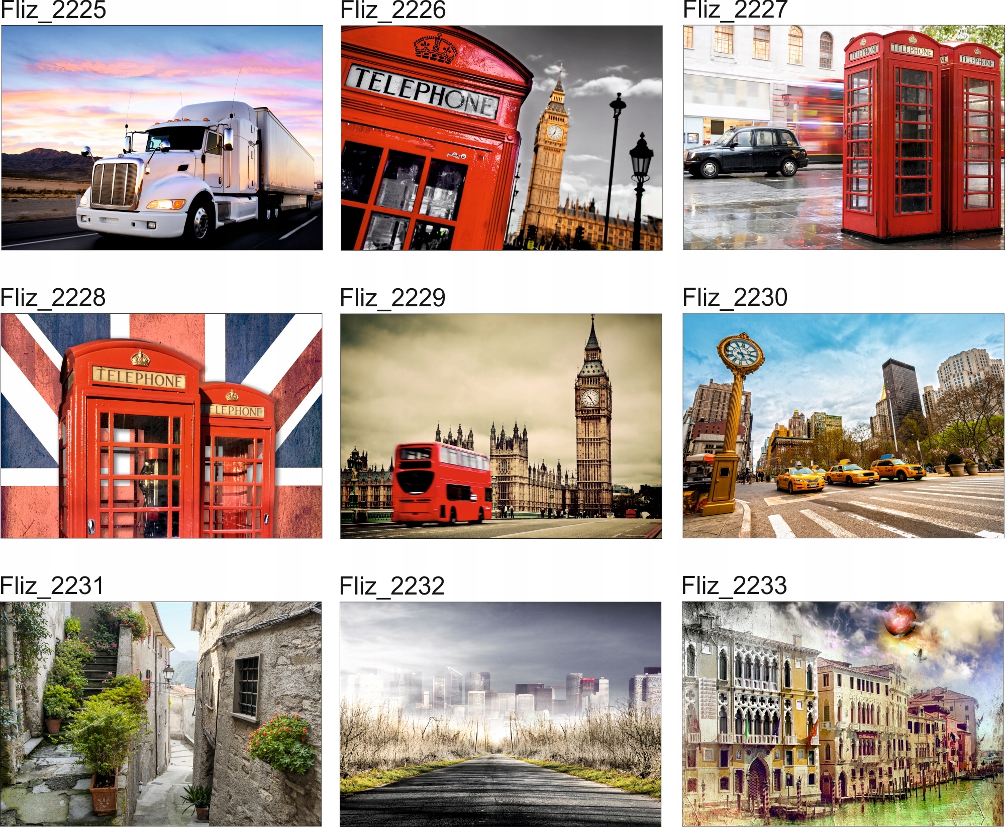 FOTOTAPETA BIG BEN AUTOBUS ULICE