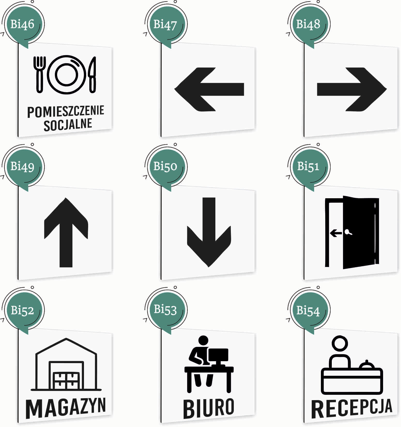 Tabliczka DIBOND NAPIS PROSZĘ DZWONIĆ BIAŁA Tablica nierdzewna NADRUK UV