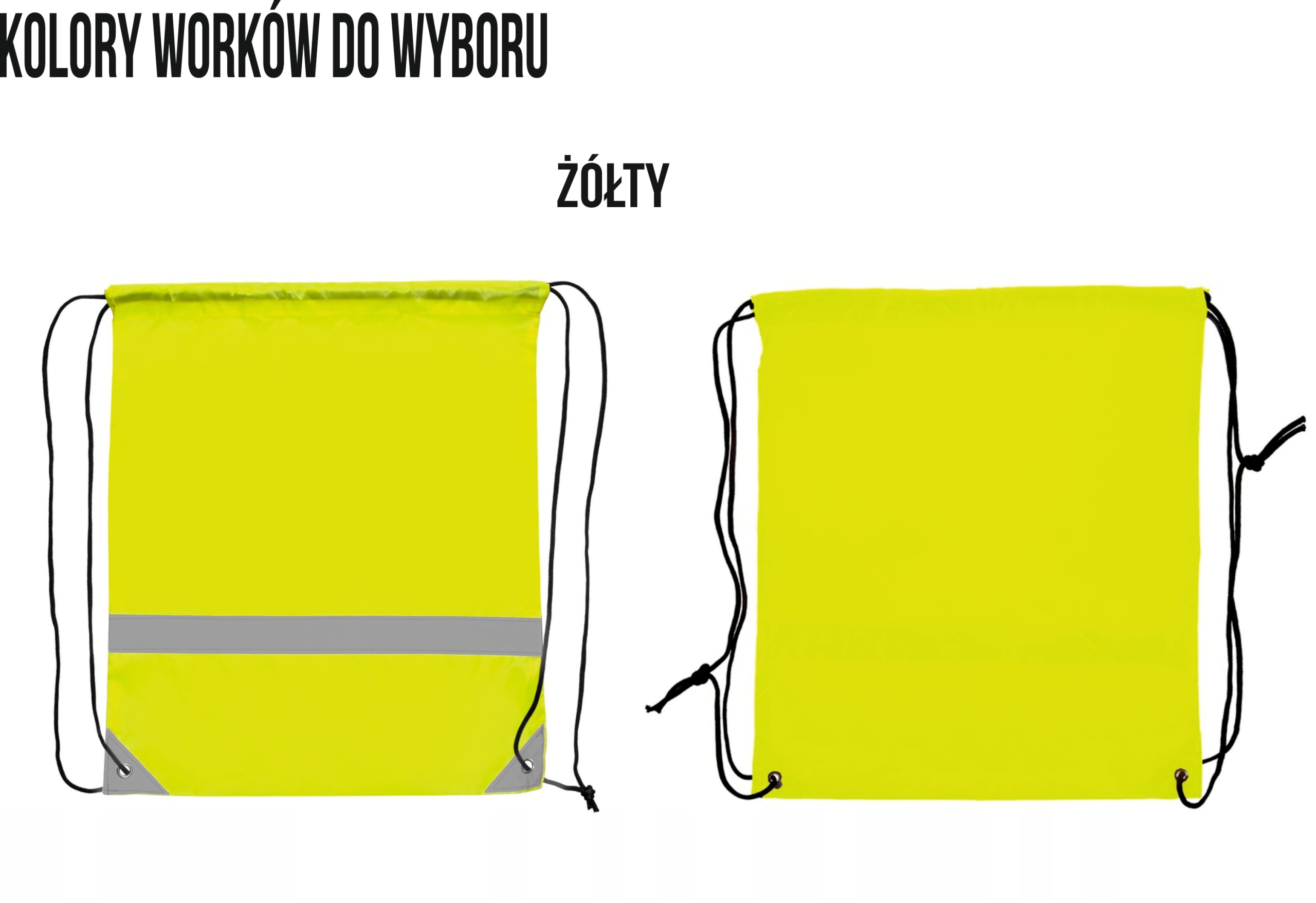 Worek ODBLASKOWY workoplecak Twoje logo gadżet HIT