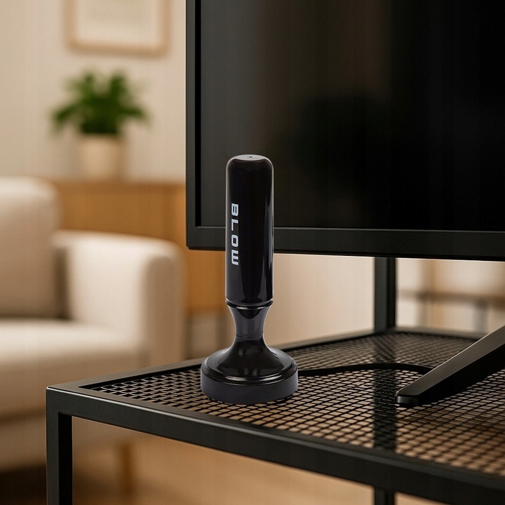 MOCNA ANTENA AKTYWNA POKOJOWA DVBT2 TV FHD 4K MUX-8 LTE WZMACNIACZ MAGNES