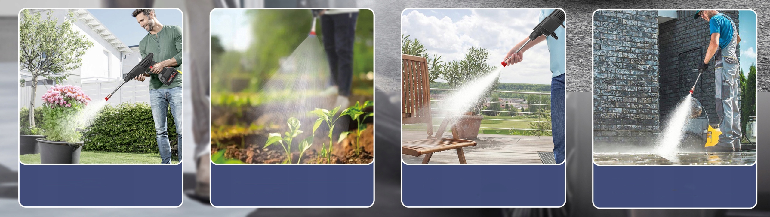 MYJKA CIŚNIENIOWA AKUMULATOROWA DO OKIEN OGRODU KOSTKI 2X AKUMULATOR ZESTAW