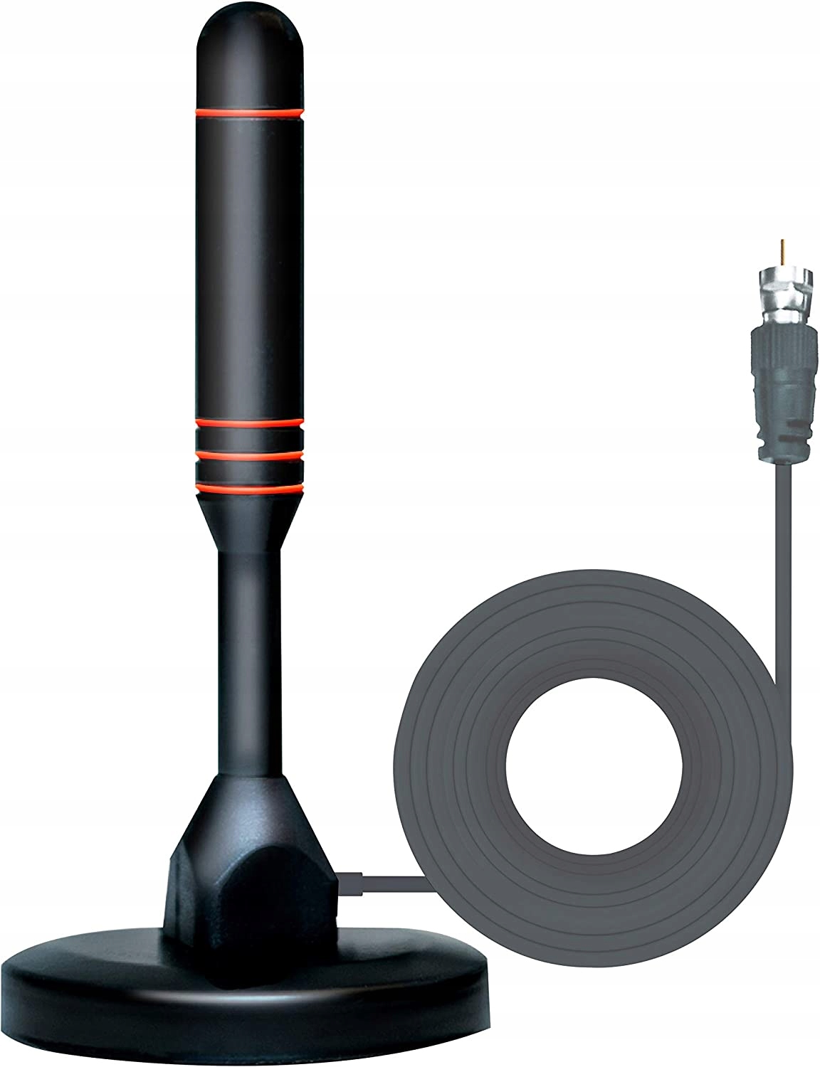 MOCNA ANTENA AKTYWNA POKOJOWA DVBT2 TV FHD 4K MUX-8 LTE WZMACNIACZ MAGNES