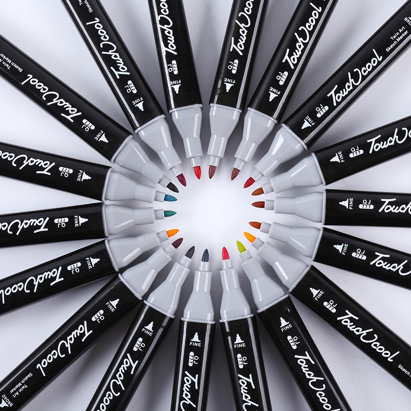 PRO MARKERY ALKOHOLOWE DWUSTRONNE 60szt + TORBA