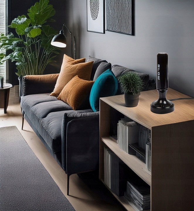 MOCNA ANTENA AKTYWNA POKOJOWA DVBT2 TV FHD 4K MUX-8 LTE WZMACNIACZ MAGNES