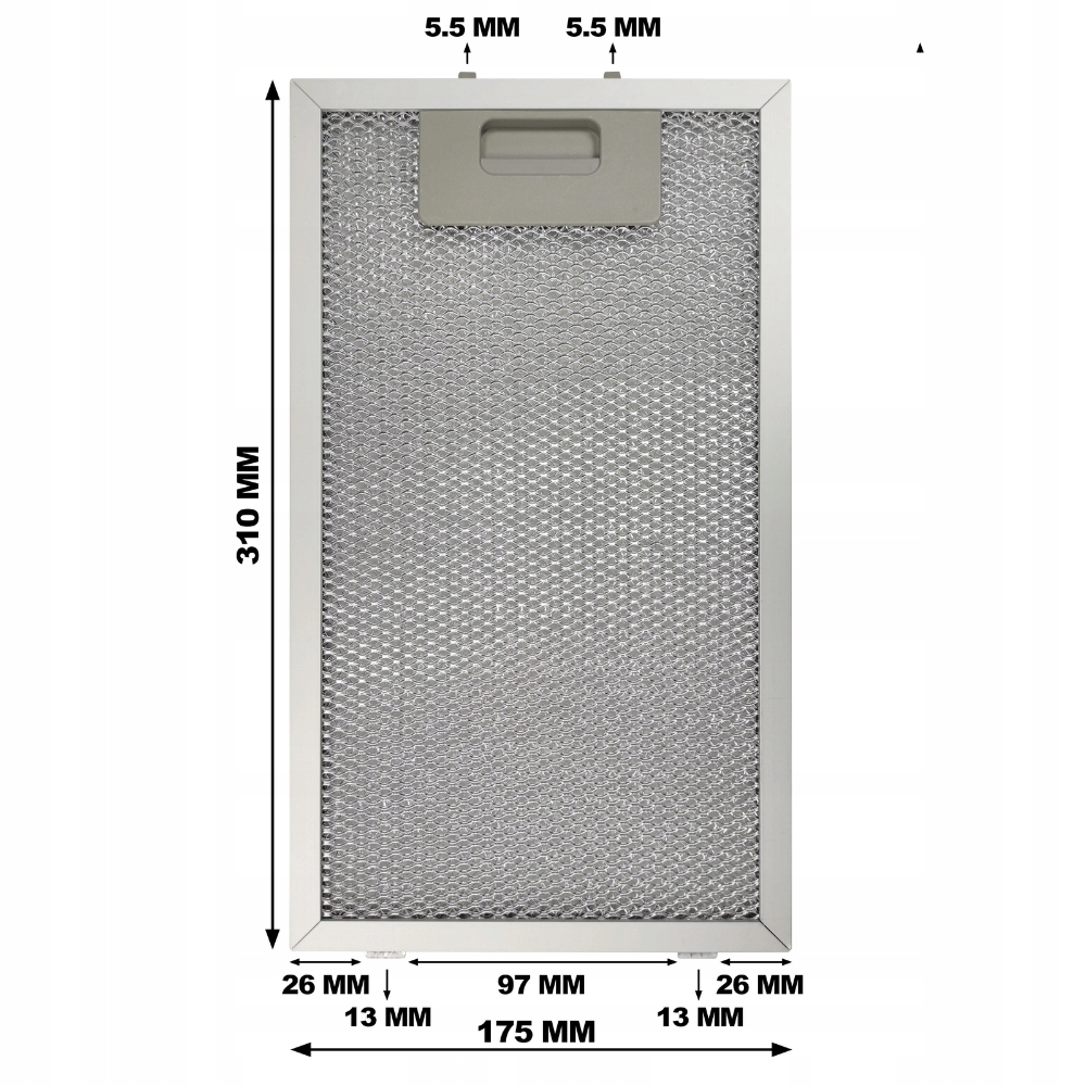 Aluminiowy Filtr Ciarra AL163351-OW do CBCB6736D-OW i CBCB6736C-OW