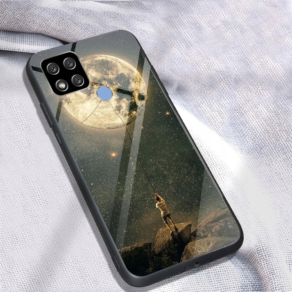 QIYIN Etui do Xiaomi Redmi 10A/9C/9C NFC, Gradient Księżyc