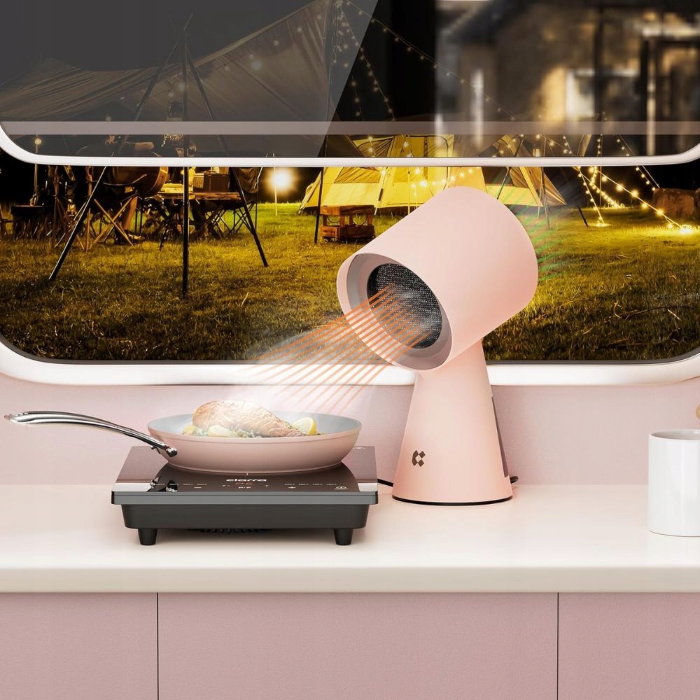 Przenośny okap kuchenny CIARRA CBPHP01, mini okap różowy