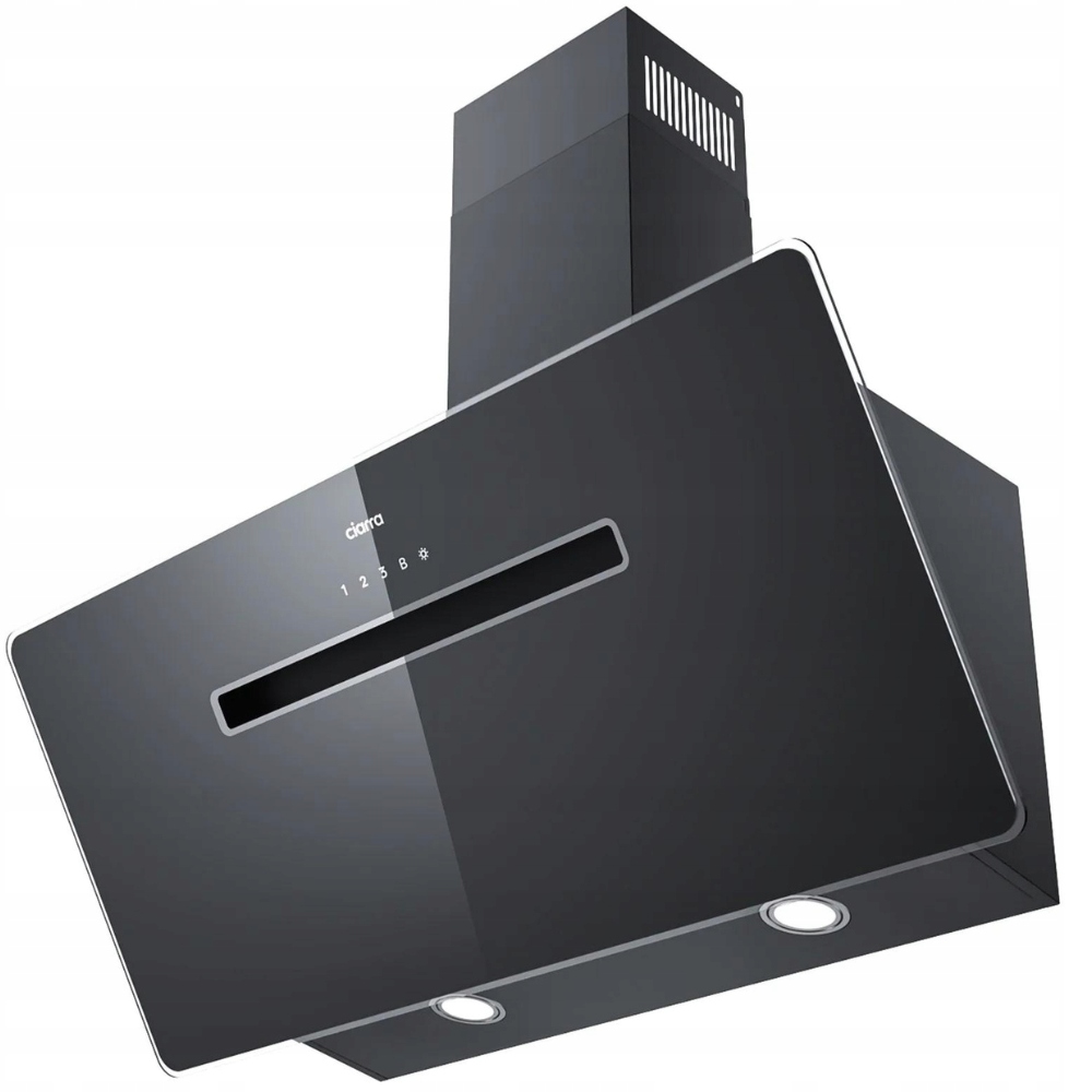 CIARRA 90cm Szklany Kątowy Okap Kuchenny z Funkcją Booster WiFi CBCB9736F-B