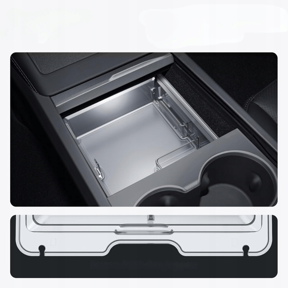 Zestaw 2 organizery do konsoli centralnej do Tesli Model 3 2024