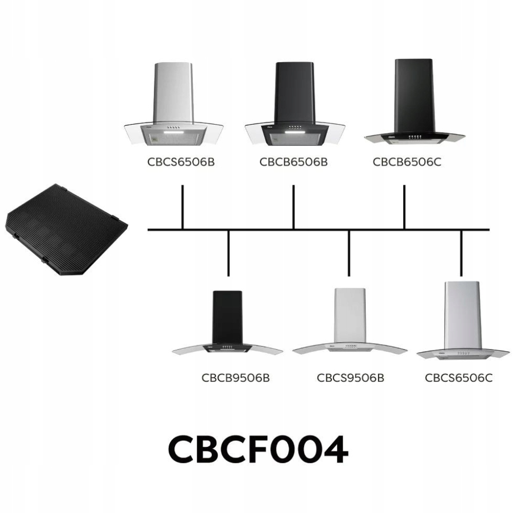 CIARRA CBCF004-OW oryginalny filtr z węglem do CBCS6506B-OW CBCS9506B-OW