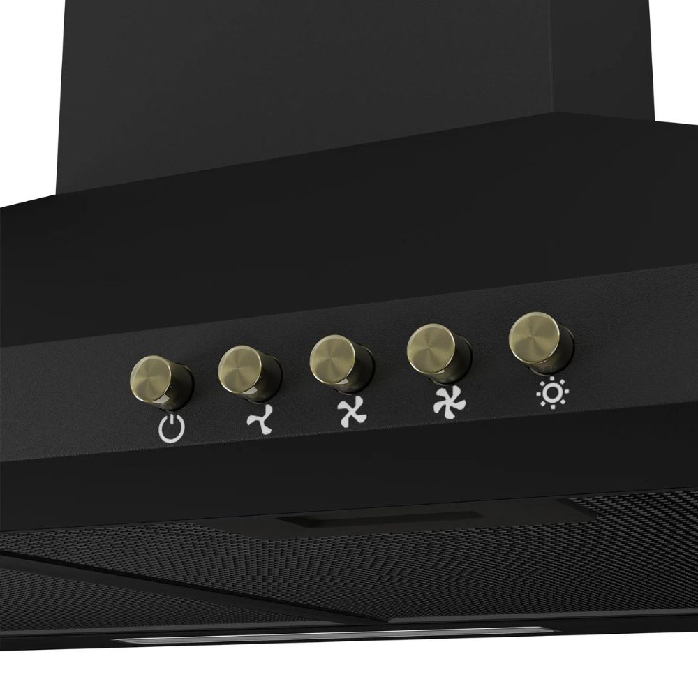 Okap ścienny Ciarra CBCB6201-B 370m³/h 3 prędkości Czarny