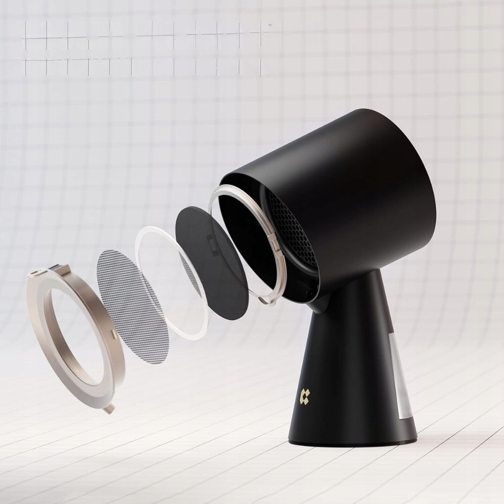 Przenośny okap kuchenny CIARRA CBPHB01, mini okap czarny