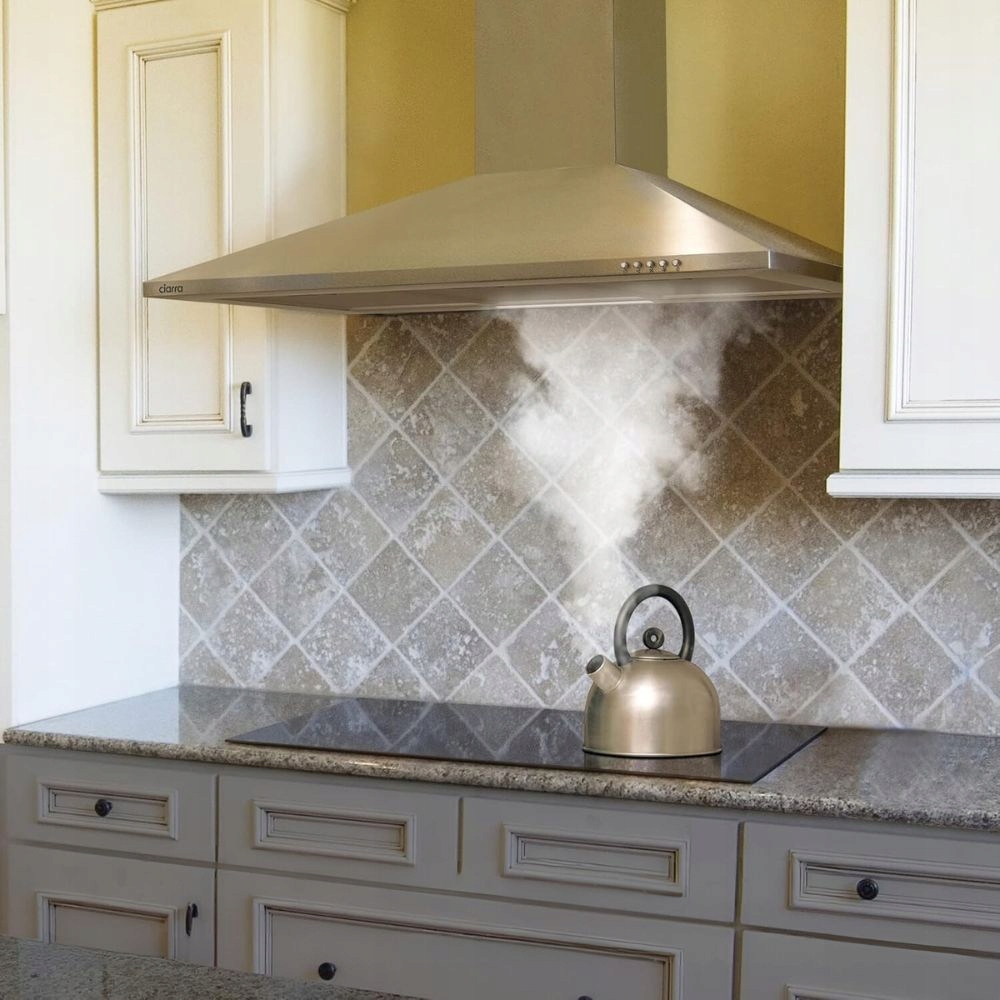 Okap ścienny Ciarra CBCS9201 90 cm Okap kuchenny 370 m³/h Srebrny