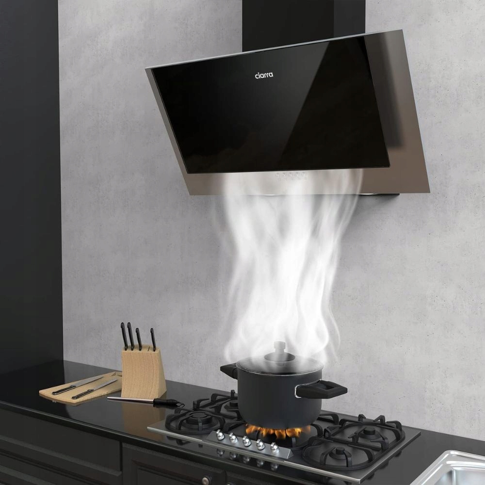 Okap ścienny CIARRA CBCB6736C 60 cm 380 m³/h Czarny