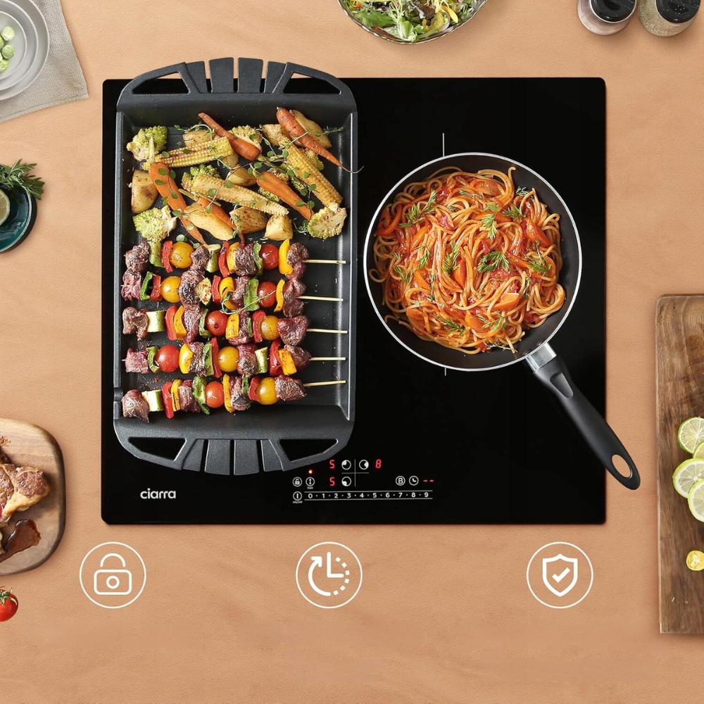 Płyta indukcyjna Ciarra CBBIH3BF do zabudowy 3 strefy 6500W BOOST FLEX ZONE