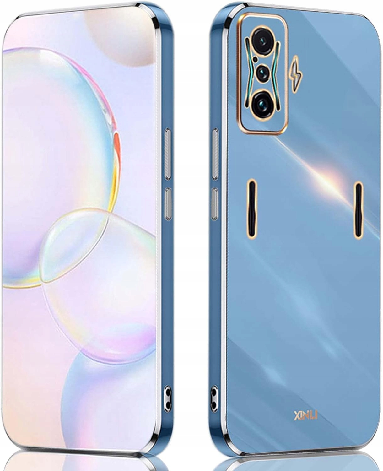 QIYIN Case do Xiaomi Poco F4 GT - Stylowa Ochrona w Niebieskim Kolorze