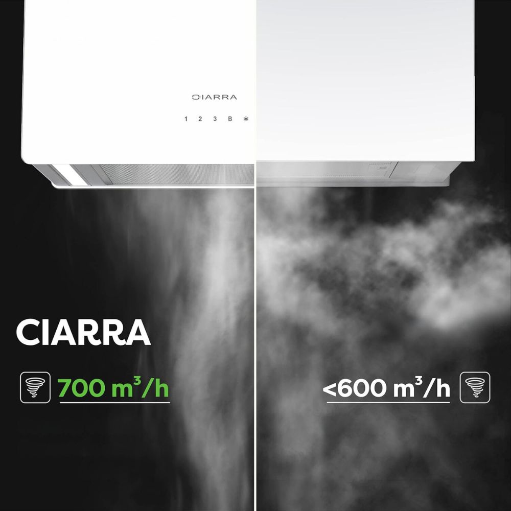 Okap sufitowy Ciarra CBCS4850 48 cm 700m³/h WiFi & Touch Control