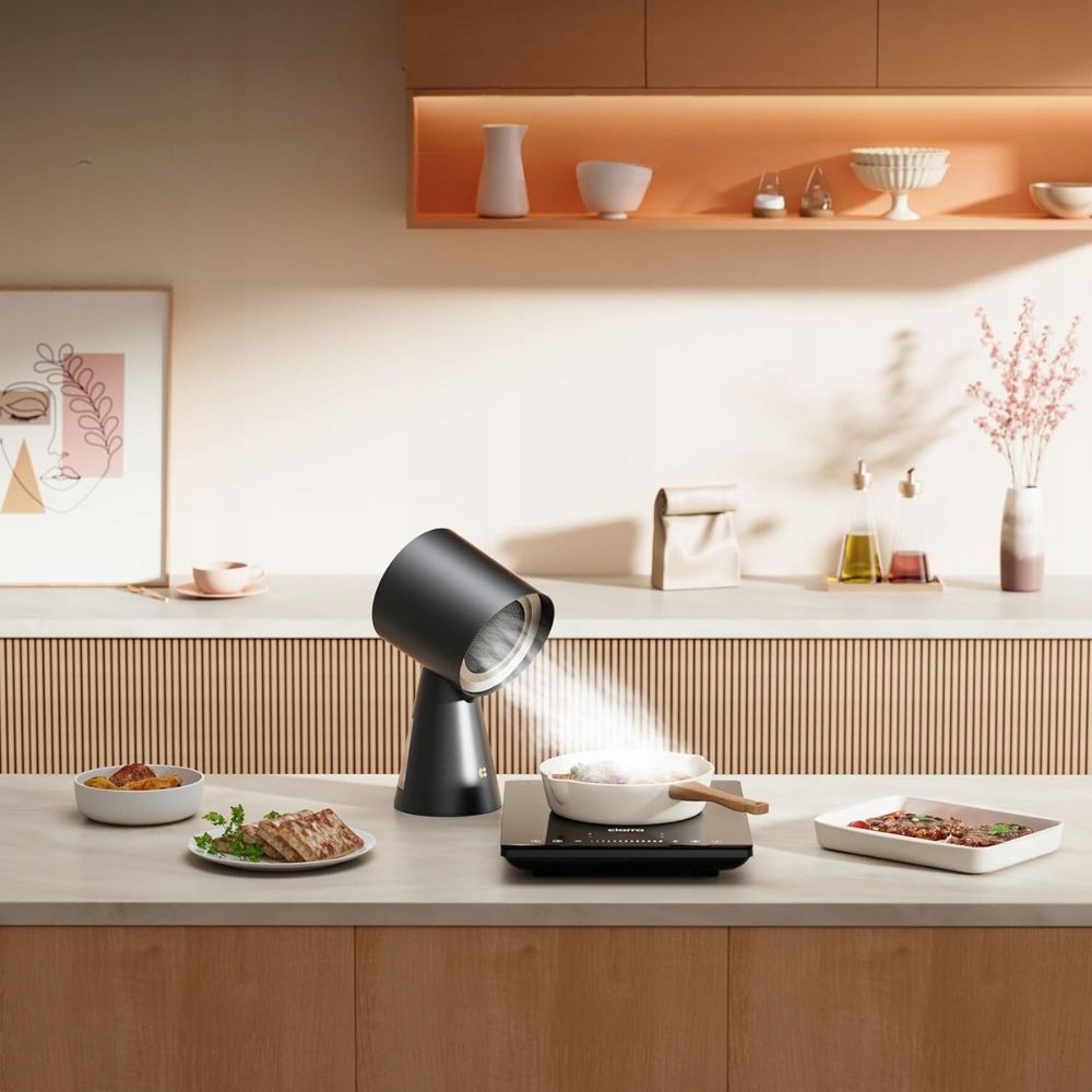 Przenośny okap kuchenny CIARRA CBPHB01, mini okap czarny