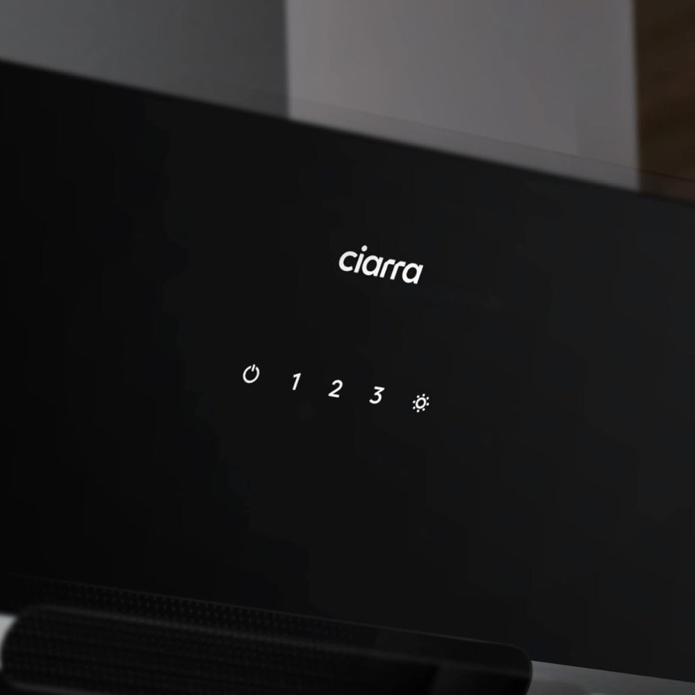 Okap ścienny Ciarra CBCB6736F 60 cm 3 prędkości Czarny