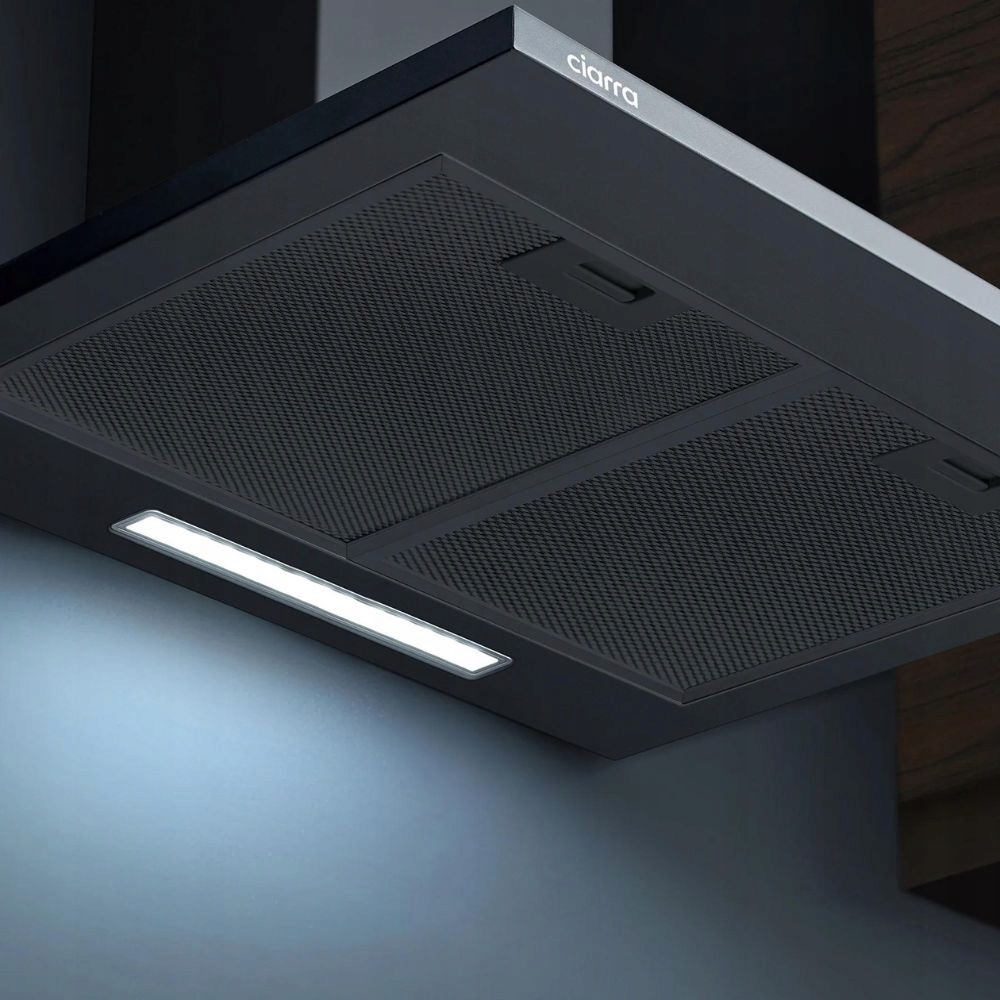 Okap ścienny Ciarra CBCB6201-B 370m³/h 3 prędkości Czarny