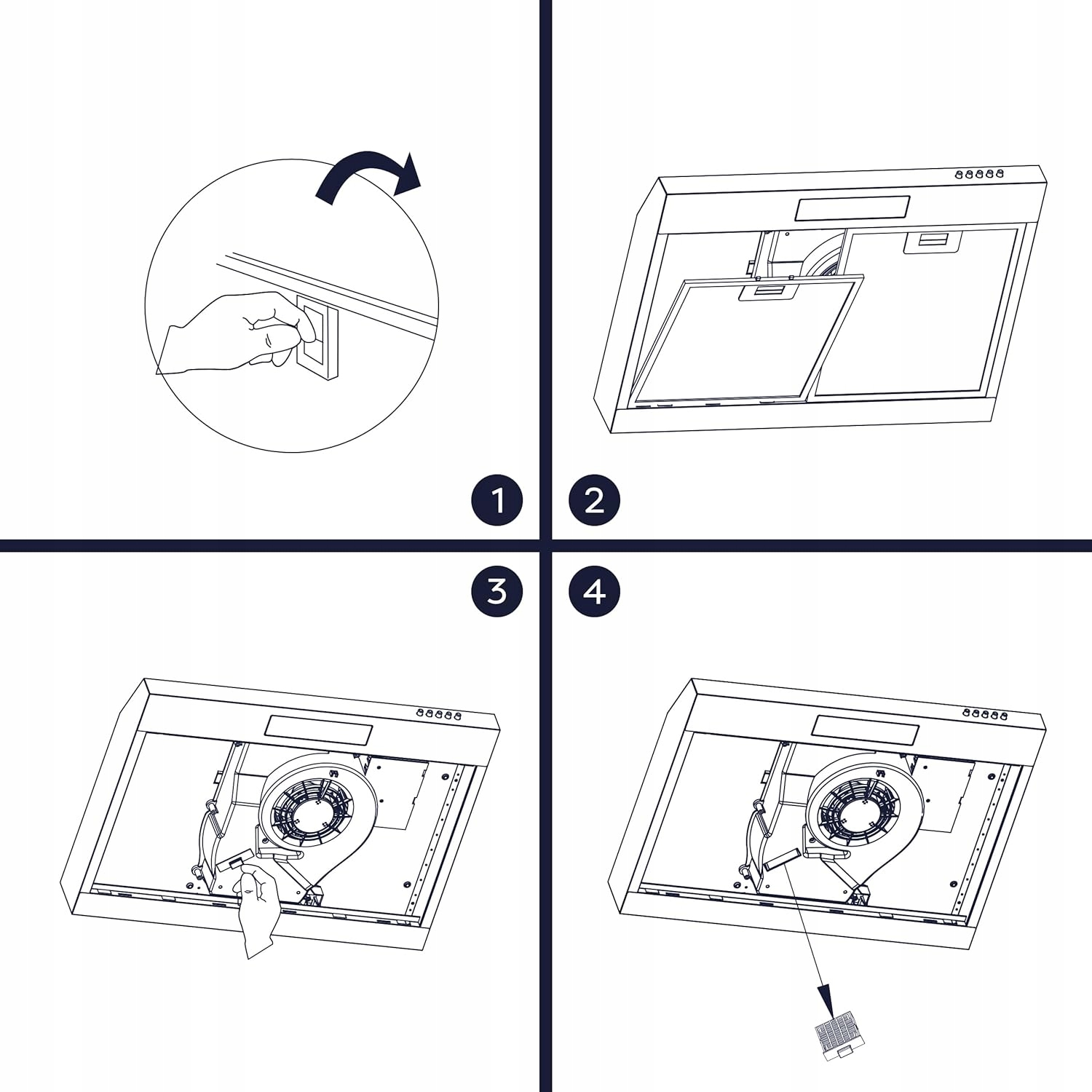CIARRA CBCF009 Mata Filtracyjna z Węglem Aktywnym do CBCS6903D i CBCB6903