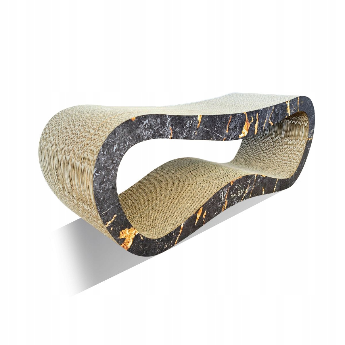 Drapak dla kota LEON | czarny marmur | 78x28x24 cm | MruuPruu