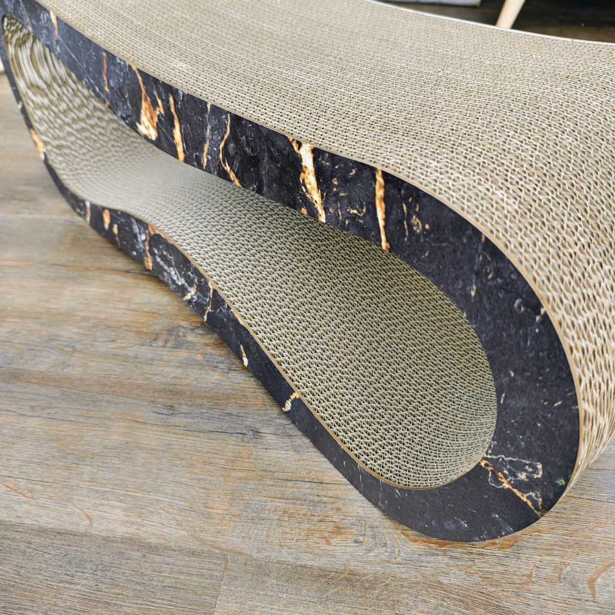 Drapak dla kota LEON | czarny marmur | 78x28x24 cm | MruuPruu