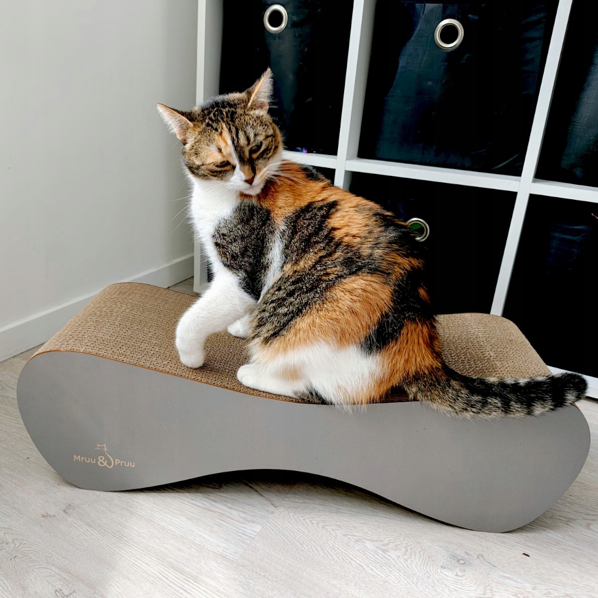 Drapak dla kota MIMI | szary łupek | 70x23x24 cm | MruuPruu