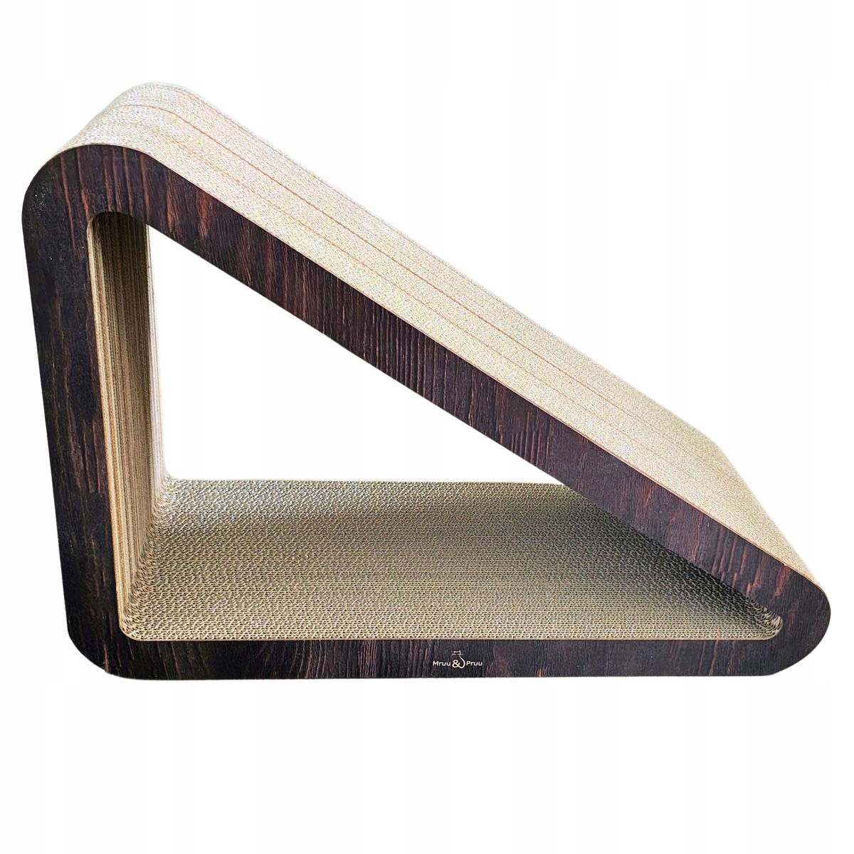 Drapak dla kota Trójkąt XXL | brązowy | 77x69x47x30 cm | Mruu&Pruu