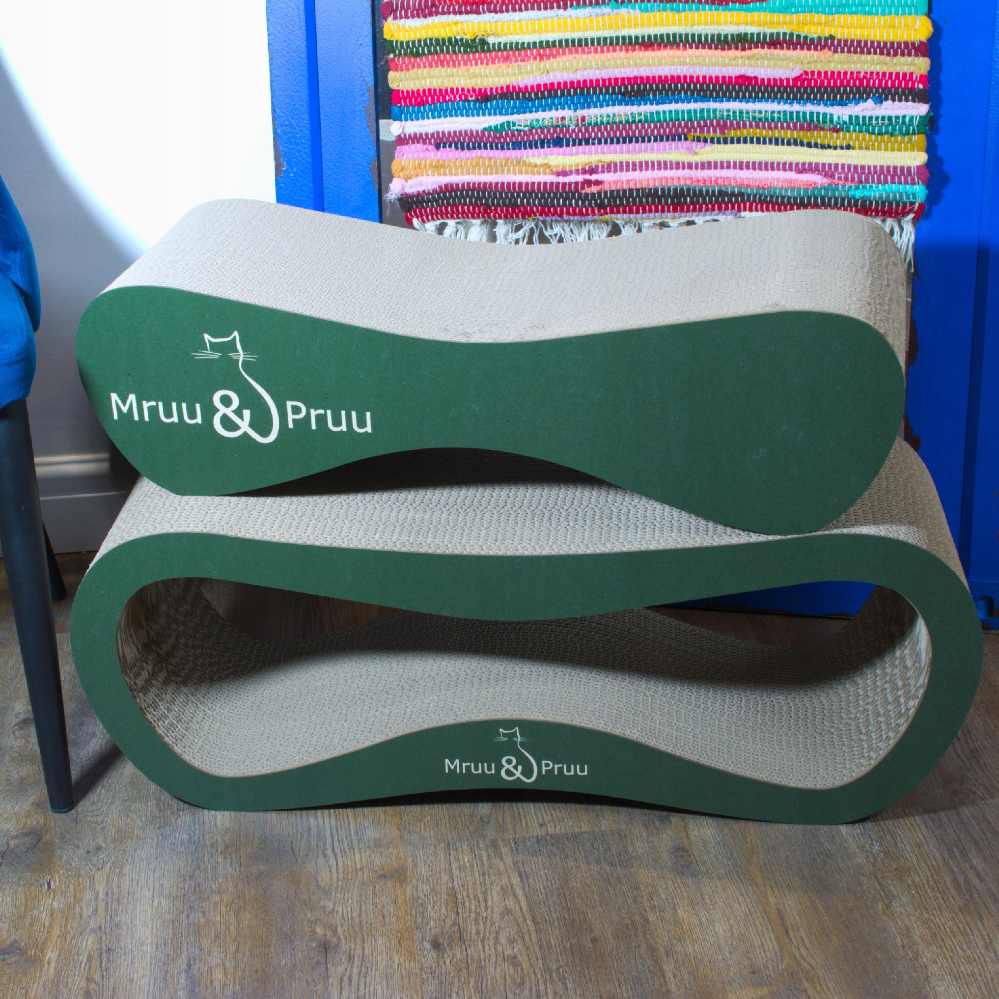 Drapak dla kota MIMI | zielony | 70x23x24 cm | MruuPruu