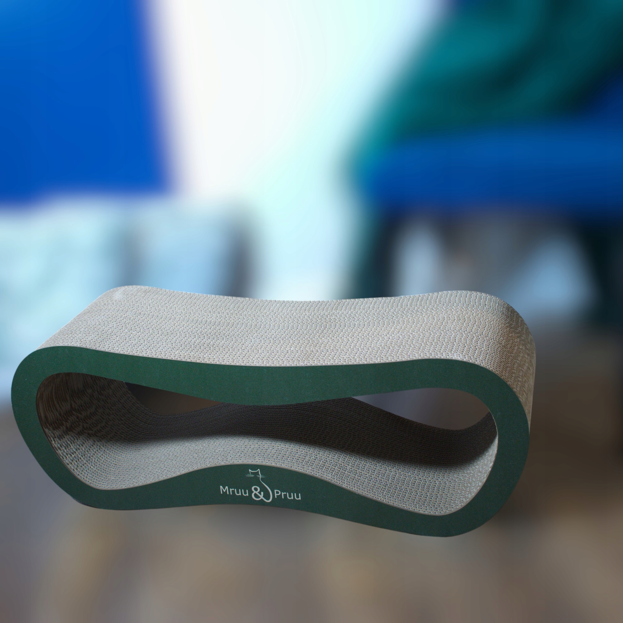 Drapak dla kota LEON | zielony | 78x28x24 cm | MruuPruu