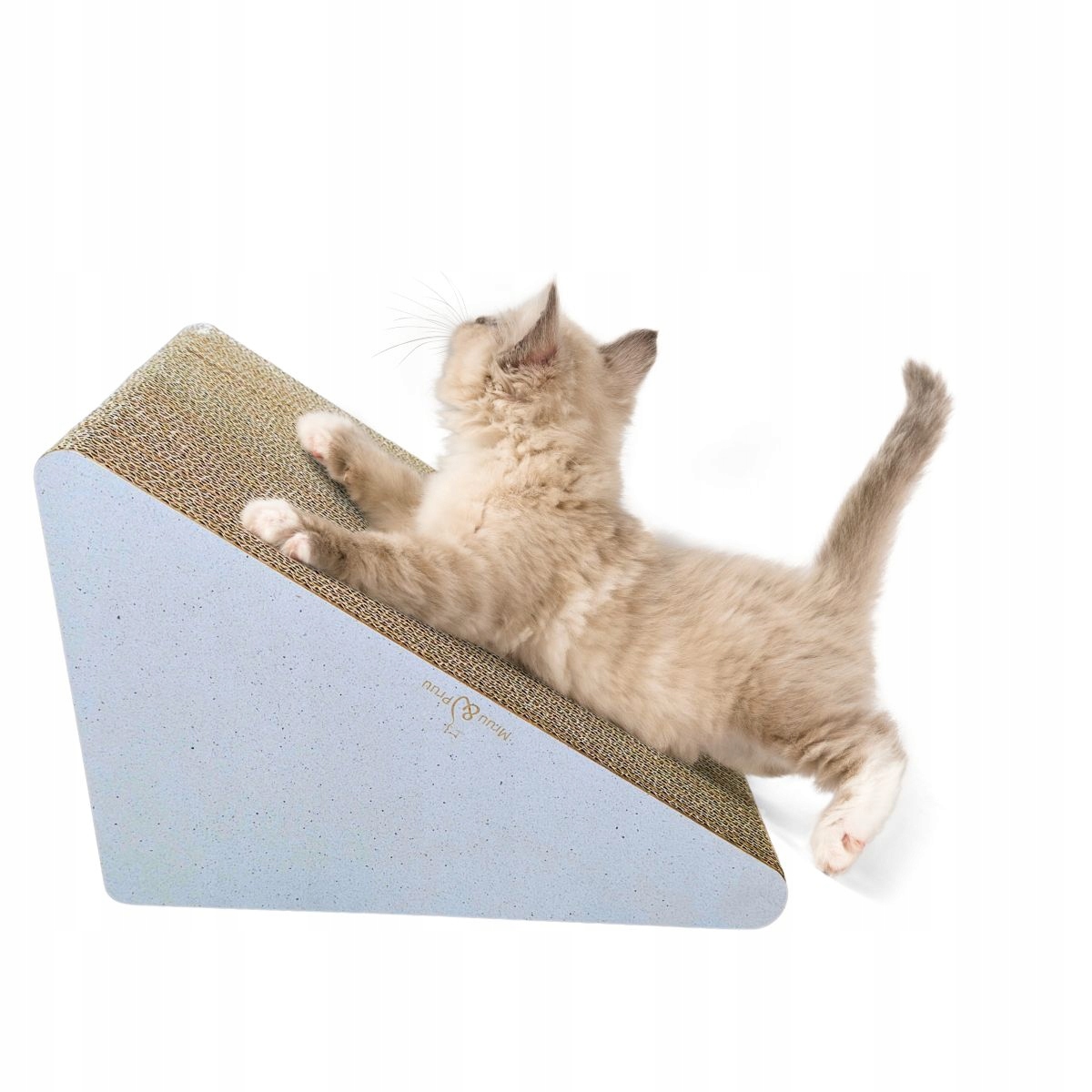 Drapak dla kota TRÓJKĄT | biały | 46 x 39 x 27 x 30 cm | Mruu&Pruu