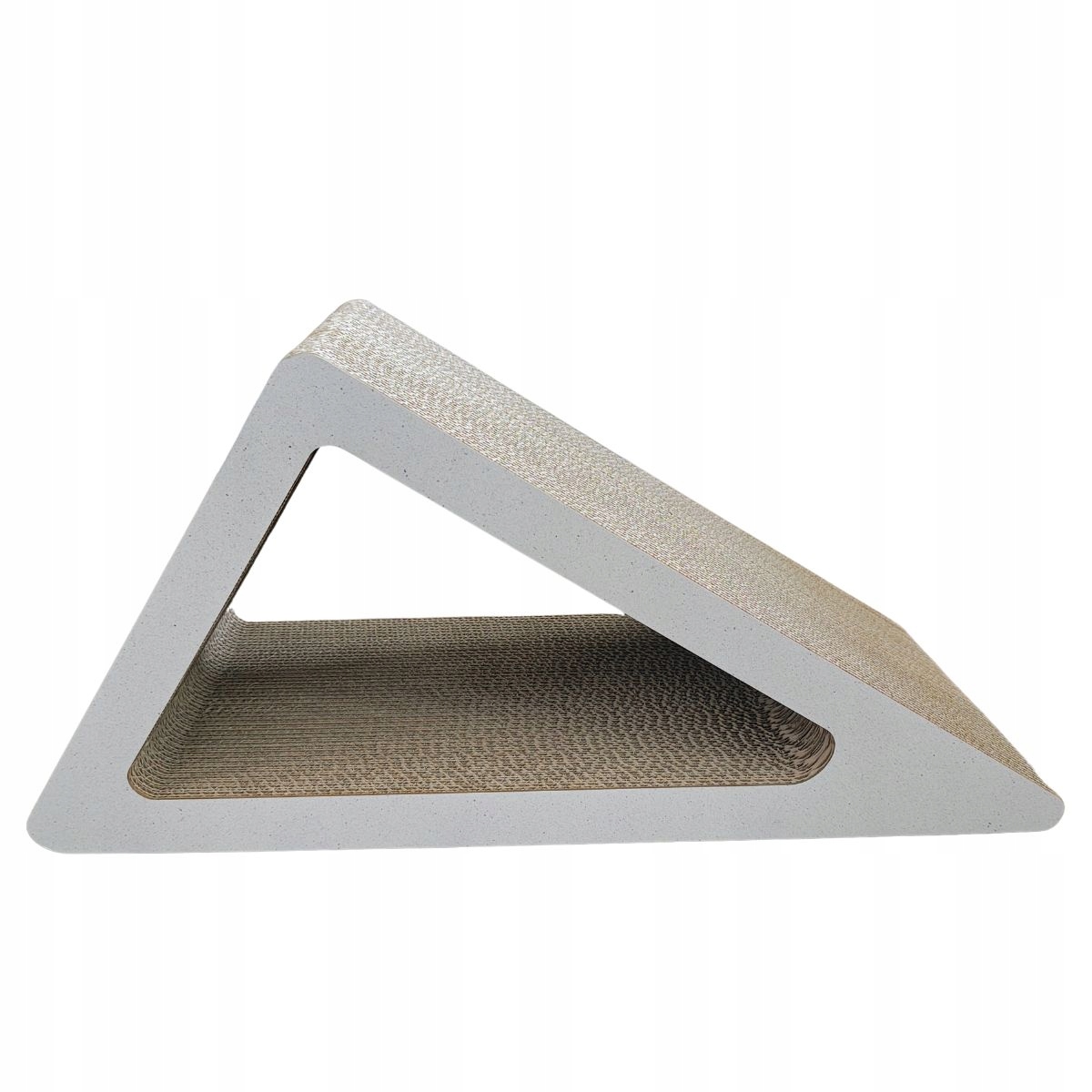 Drapa dla kota TRÓJKĄT XL piłka | biały | 69 x 60 x 38 x 30 cm | Mruu&Pruu