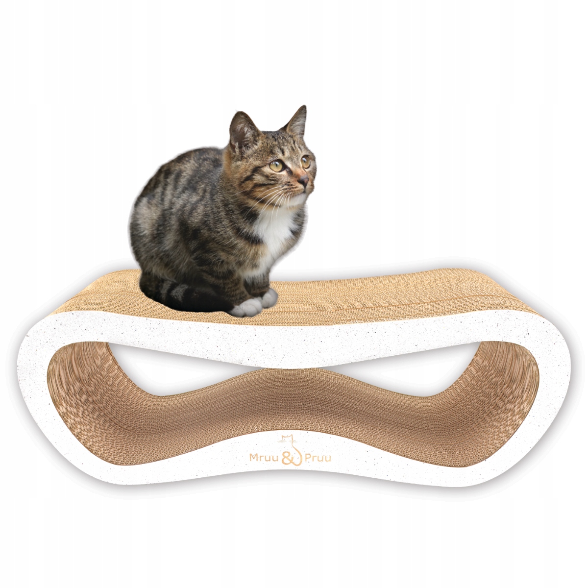 Drapak dla kota LEON | biały | 78x28x24 cm | MruuPruu