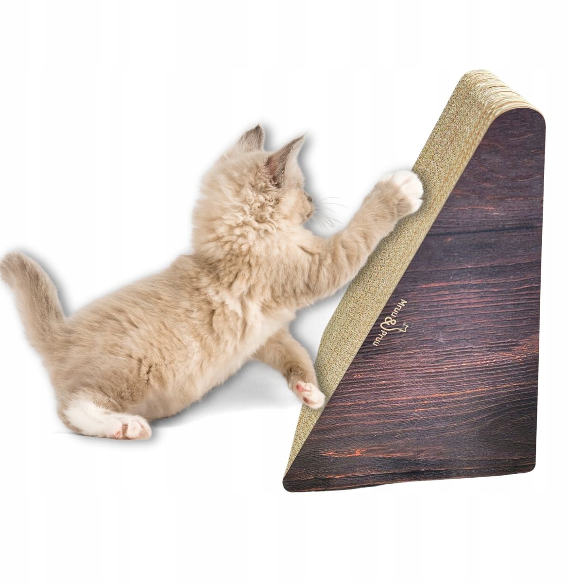 Drapak dla kota TRÓJKĄT | brązowy | 46 x 39 x 27 x 30 cm | Mruu&Pruu