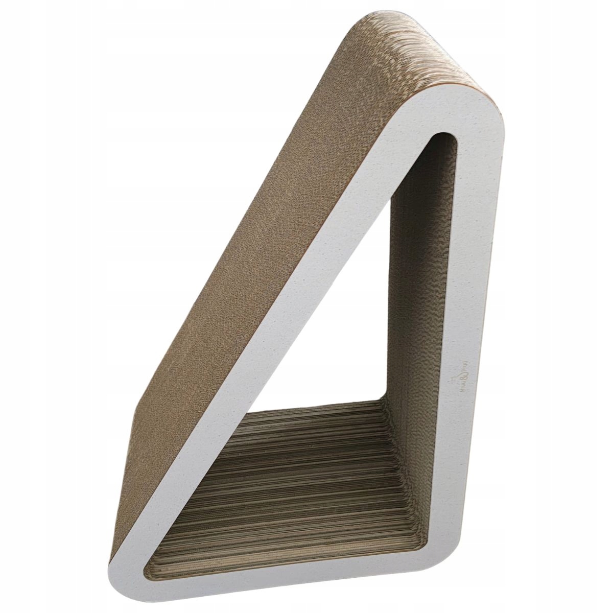 Drapak dla kota Trójkąt XXL | biały | 77x69x47x30 cm | Mruu&Pruu