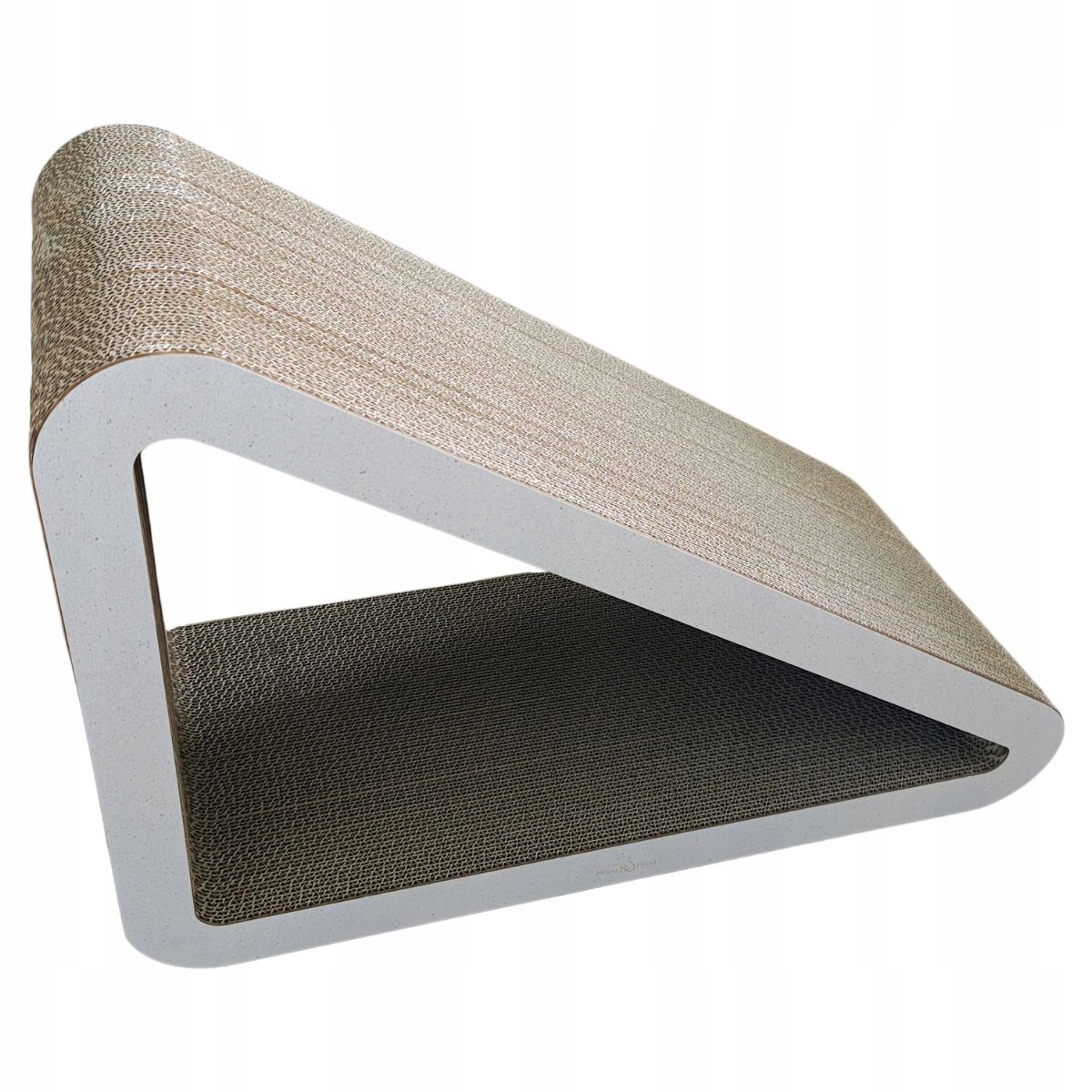 Drapak dla kota Trójkąt XXL | biały | 77x69x47x30 cm | Mruu&Pruu