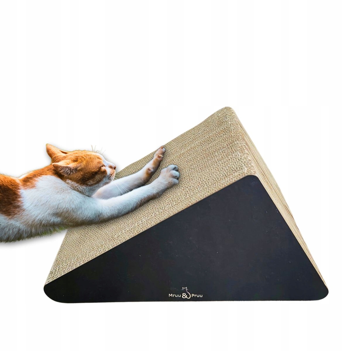 Drapak dla kota TRÓJKĄT | czarny | 46 x 39 x 27 x 30 cm | Mruu&Pruu