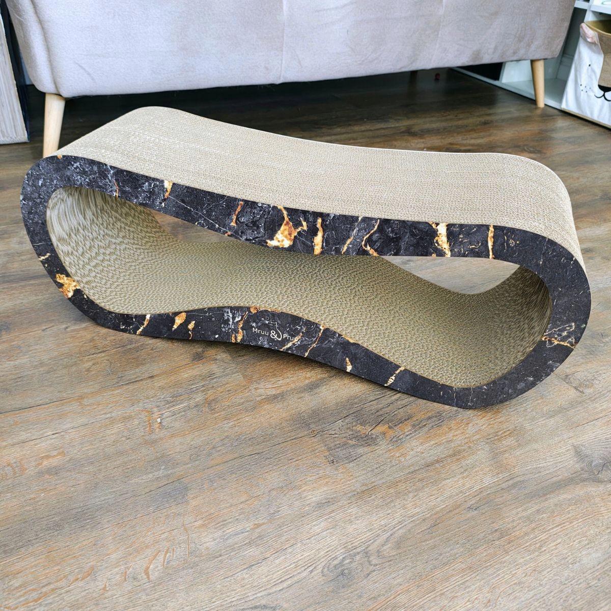 Drapak dla kota LEON | czarny marmur | 78x28x24 cm | MruuPruu