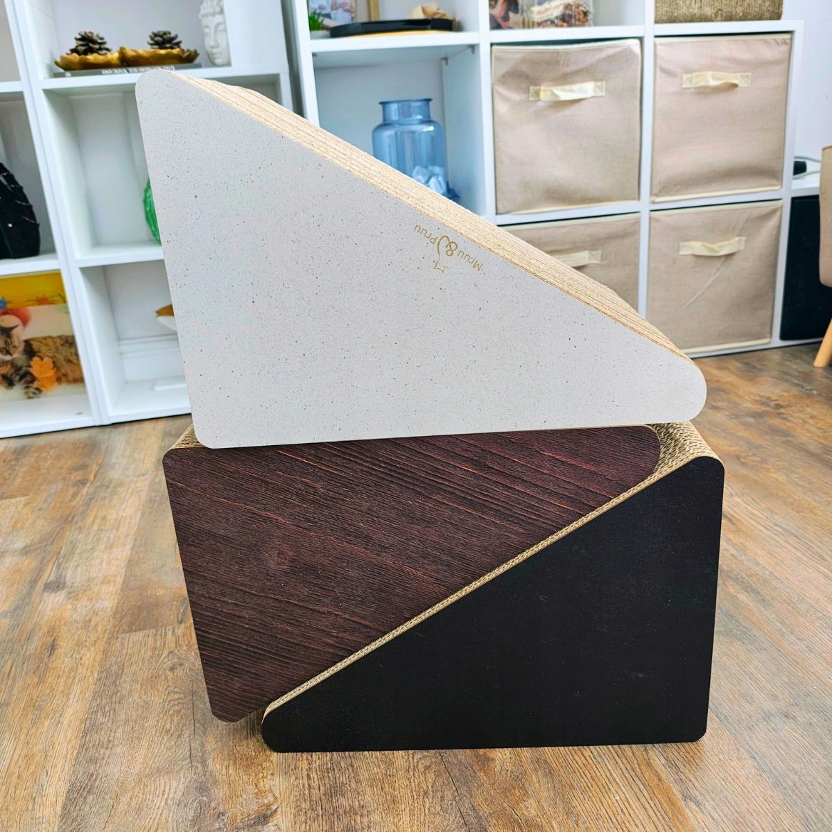 Drapak dla kota TRÓJKĄT | brązowy | 46 x 39 x 27 x 30 cm | Mruu&Pruu