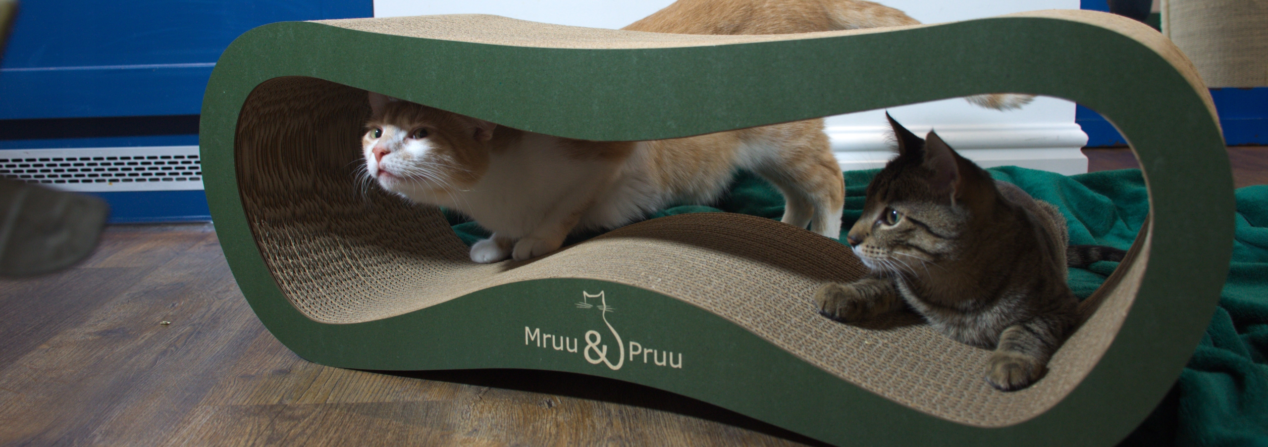 Drapak dla kota LEON | zielony | 78x28x24 cm | MruuPruu